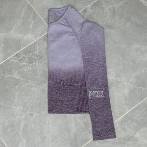 Tinted Lilac Ombre PINK LS Crop Top